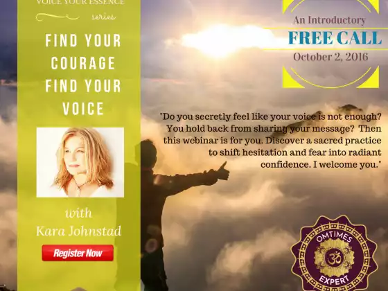 FREE  Find Your Courage Find Your Voice - Introductory Call