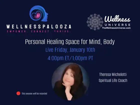 Wellnesspalooza 2025 Personal Healing Space for Mind, Body with Theresa Micheletti